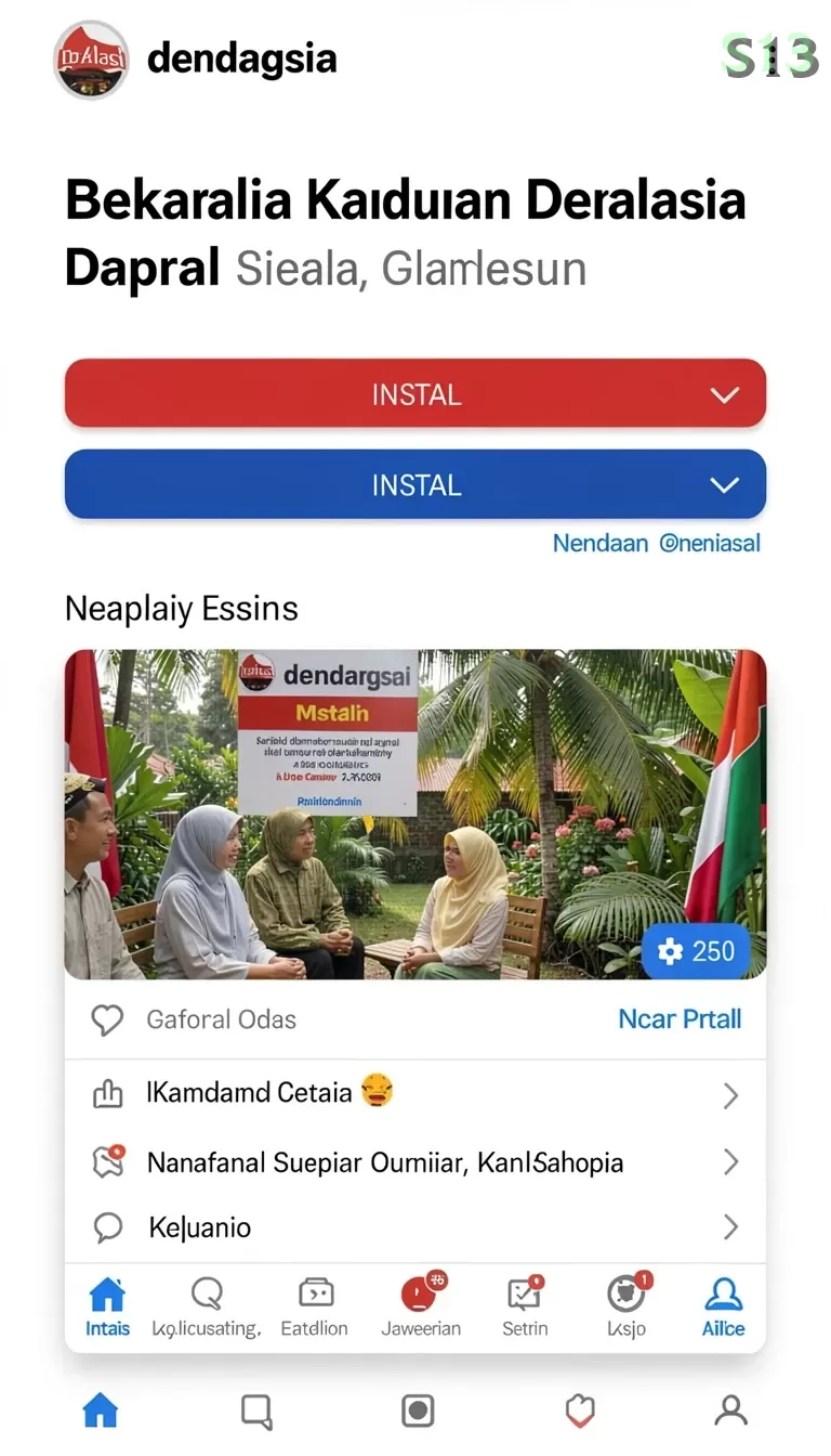 Cuplikan layar RUPIAH138 — menu navigasi
