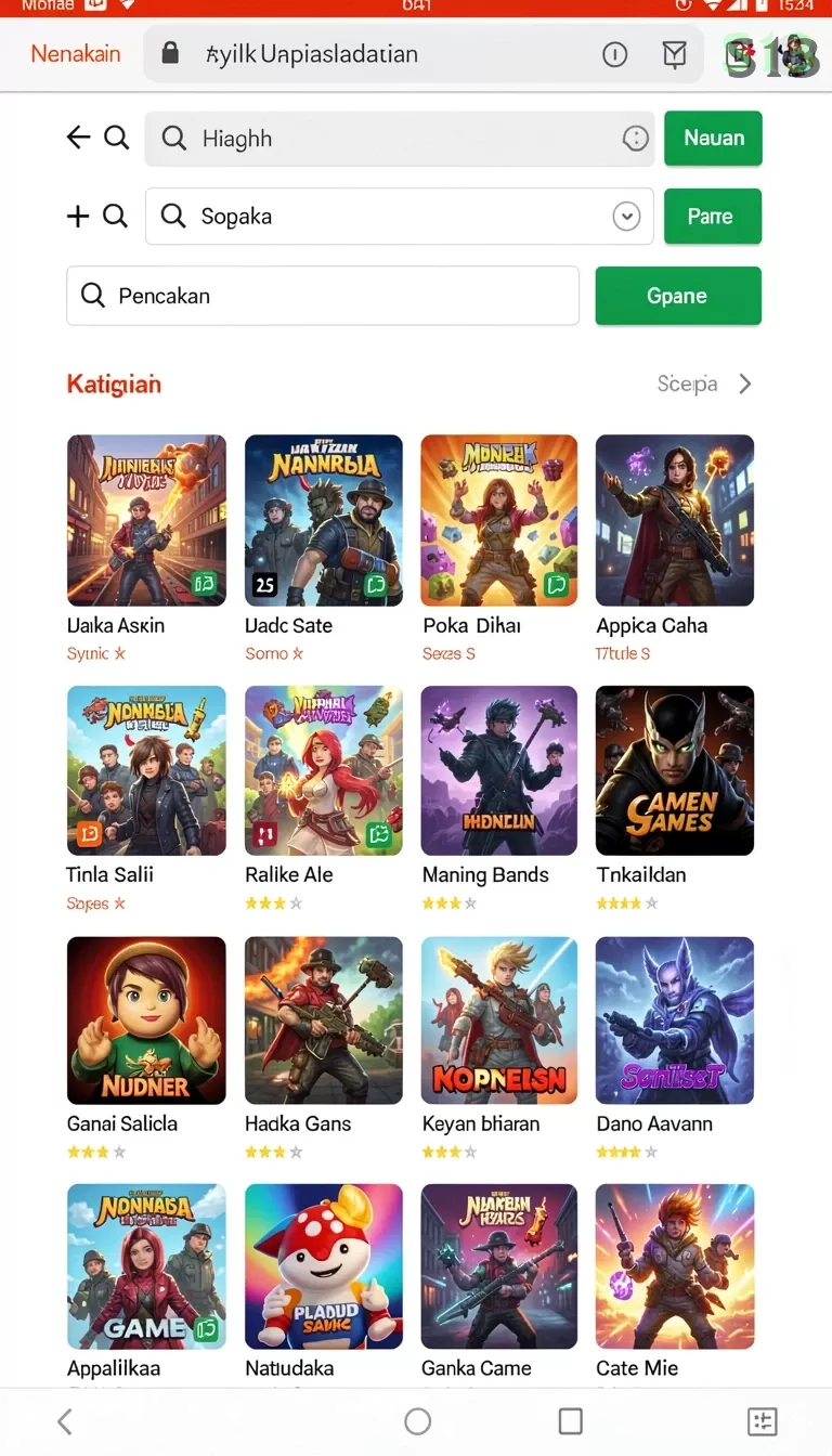 Cuplikan layar KARGOTOTO — menu navigasi