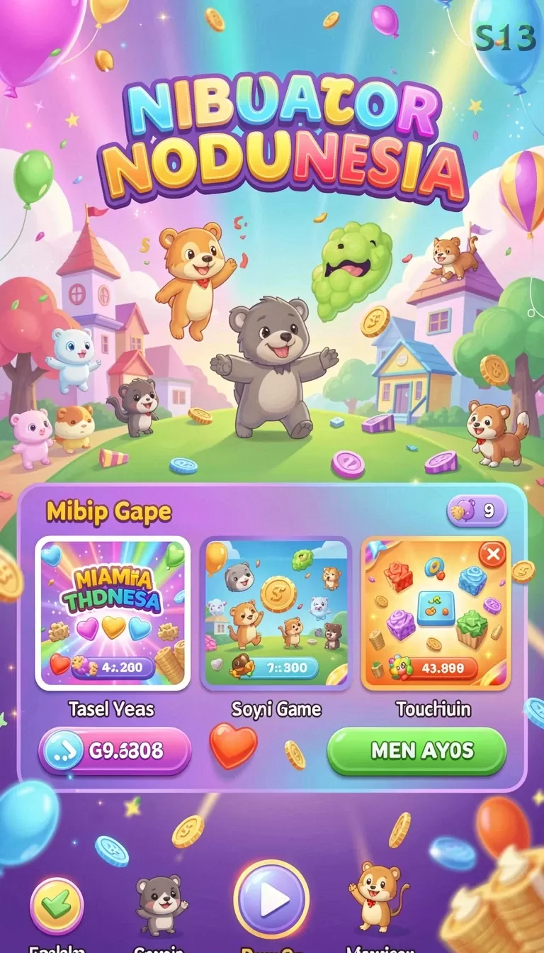 Cuplikan layar YYRR — menu navigasi